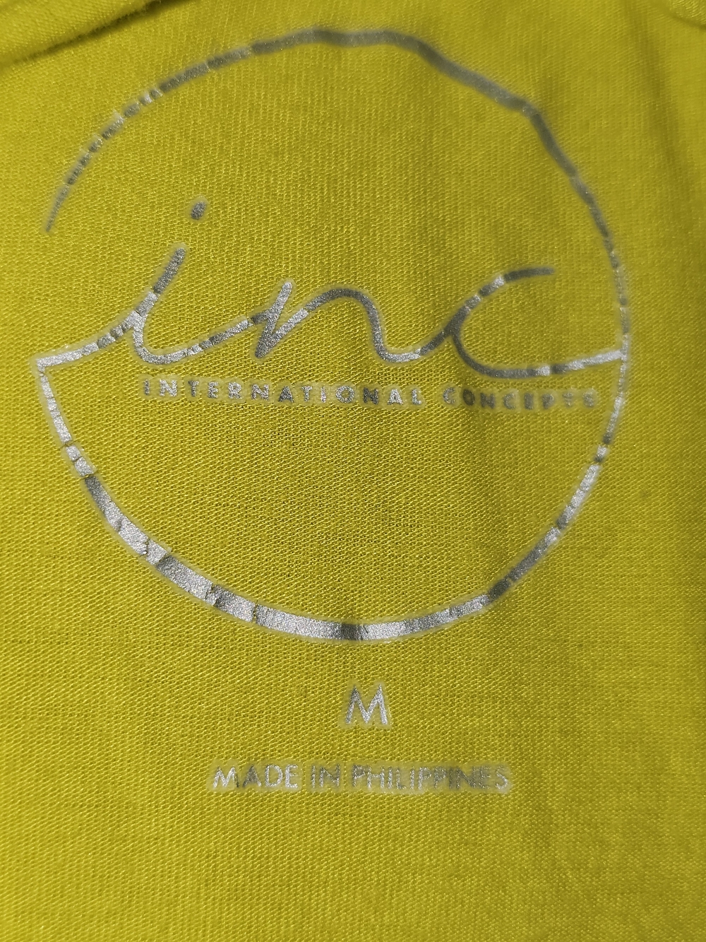 INC International Concepts Bright Yellow Smocked Puff Sleeve Crop Top - Picture 9 of 13